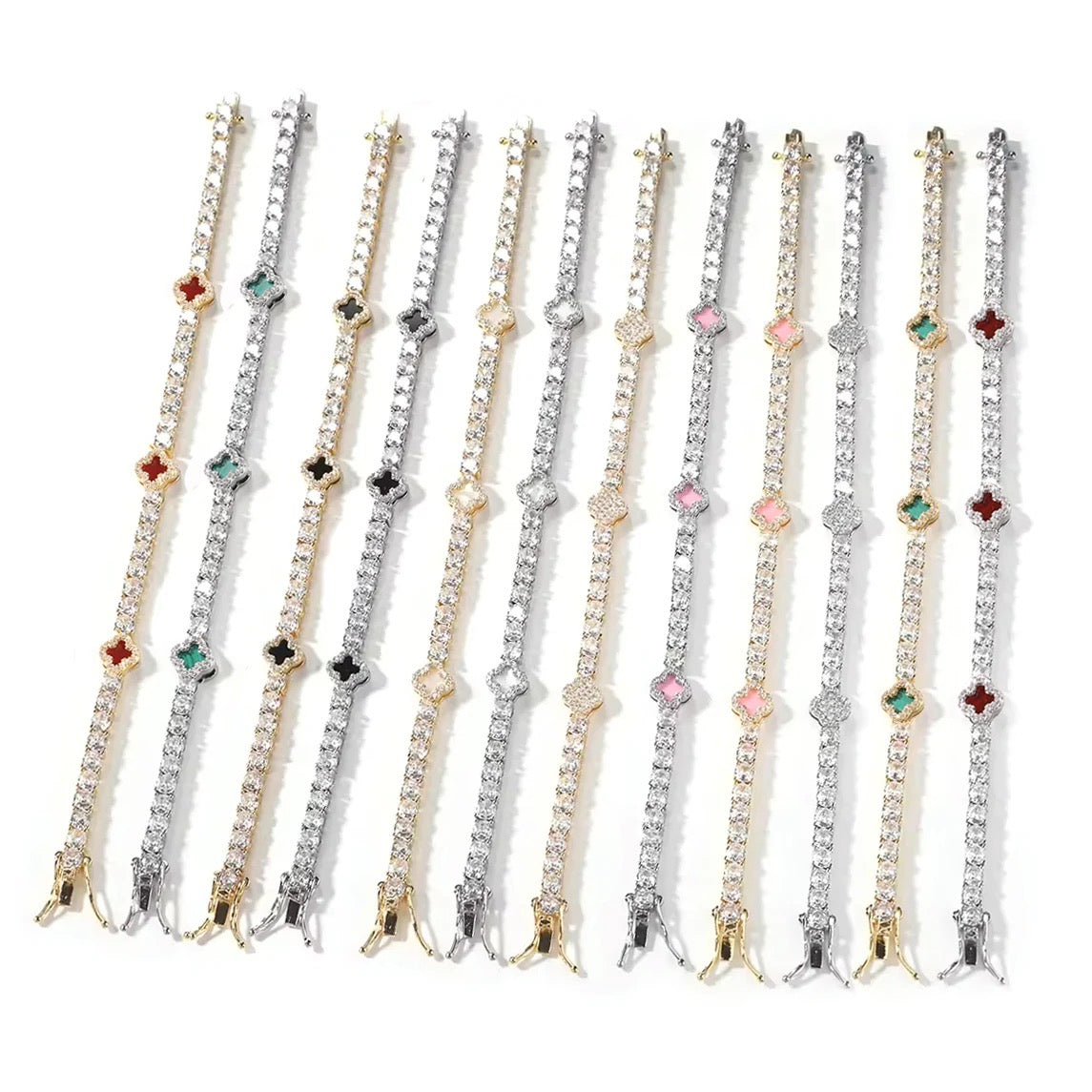 CLOVER TENNIS BRACELET BUY ONE GET ONE FREE!