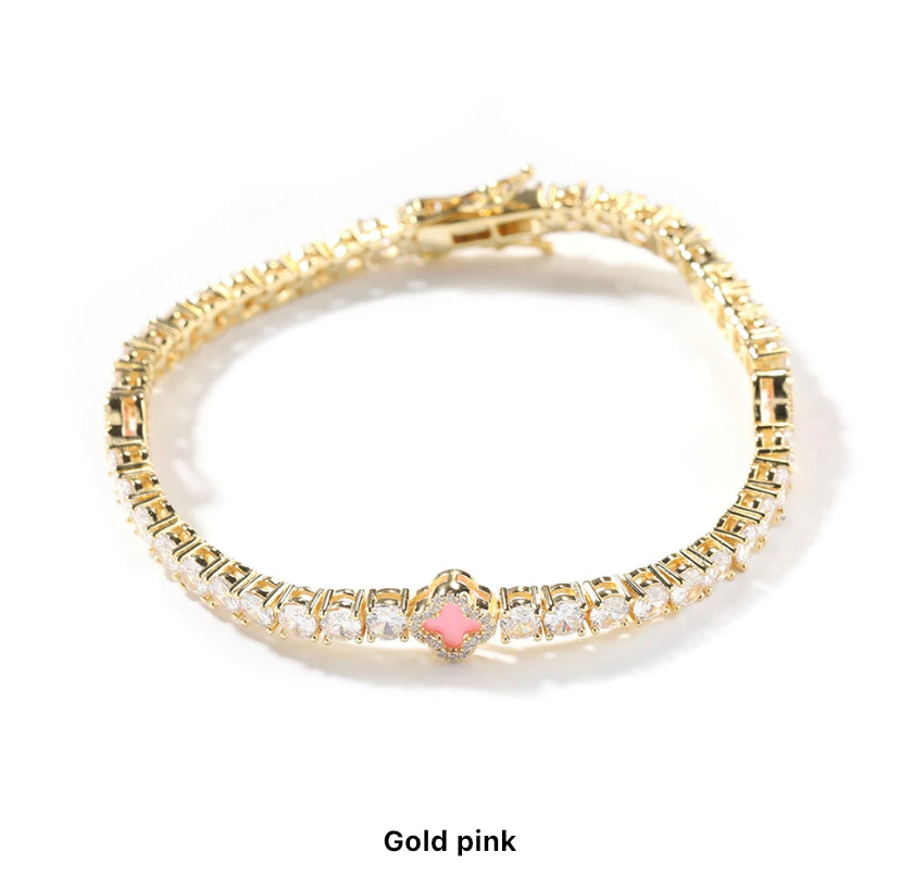 CLOVER TENNIS BRACELET BUY ONE GET ONE FREE!