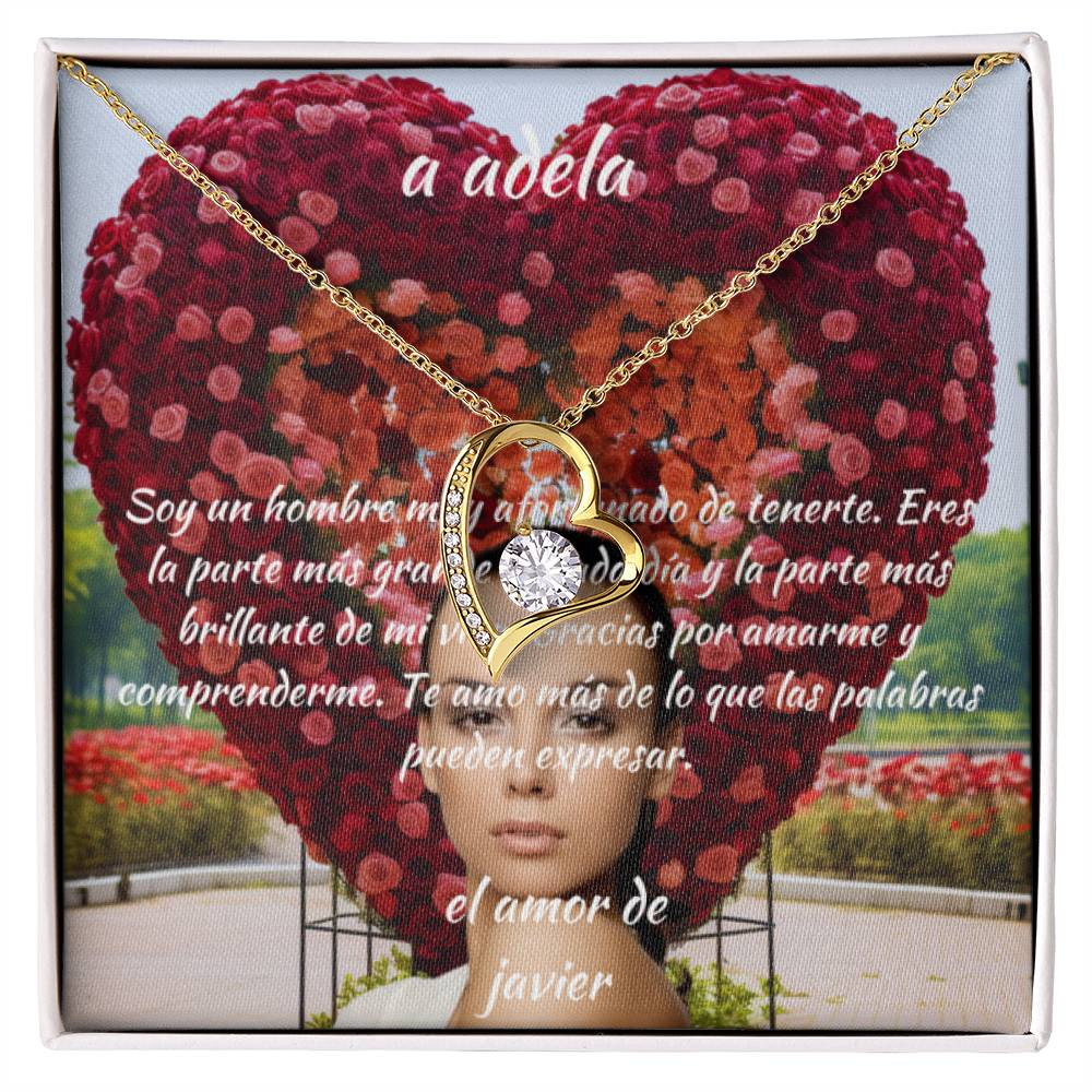 Regalos originaux Mujer | Tarjeta de Mensaje Personalizada y collier