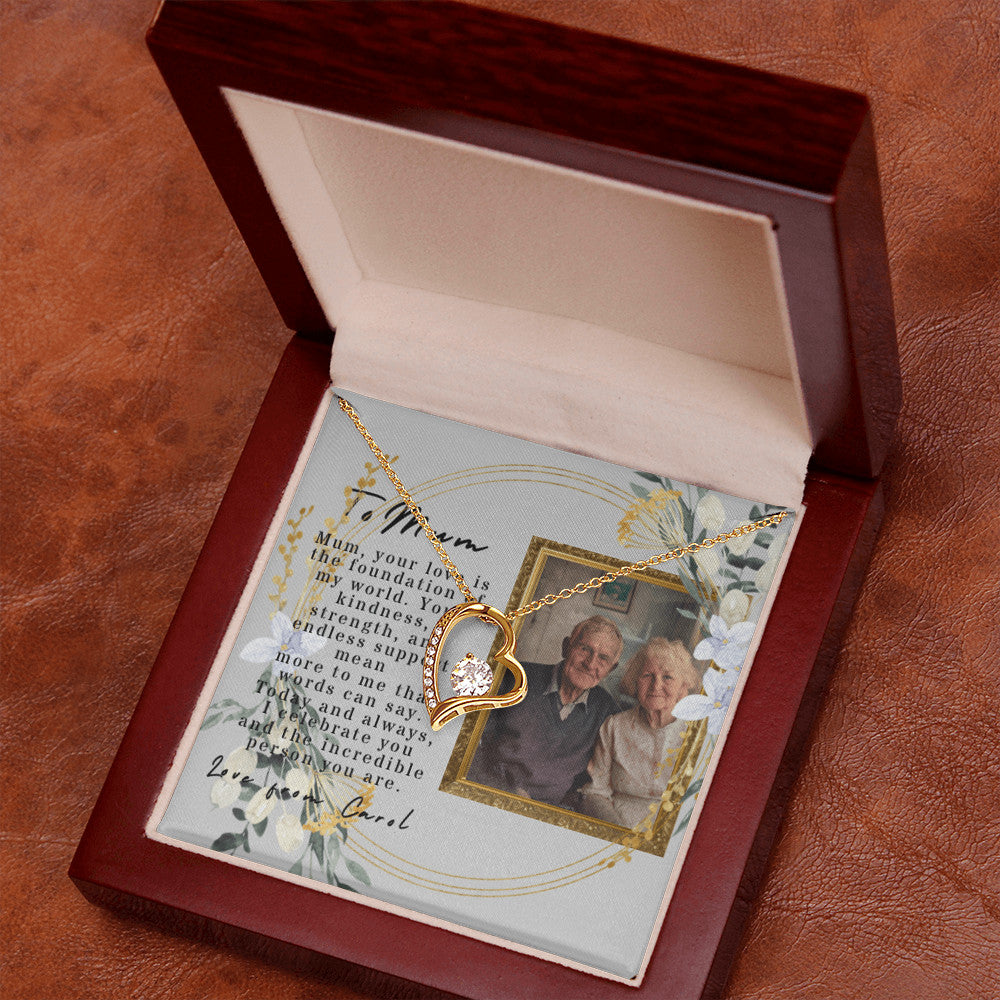 Forever Love Necklace, Personalized photo Message Card & Animated Photo