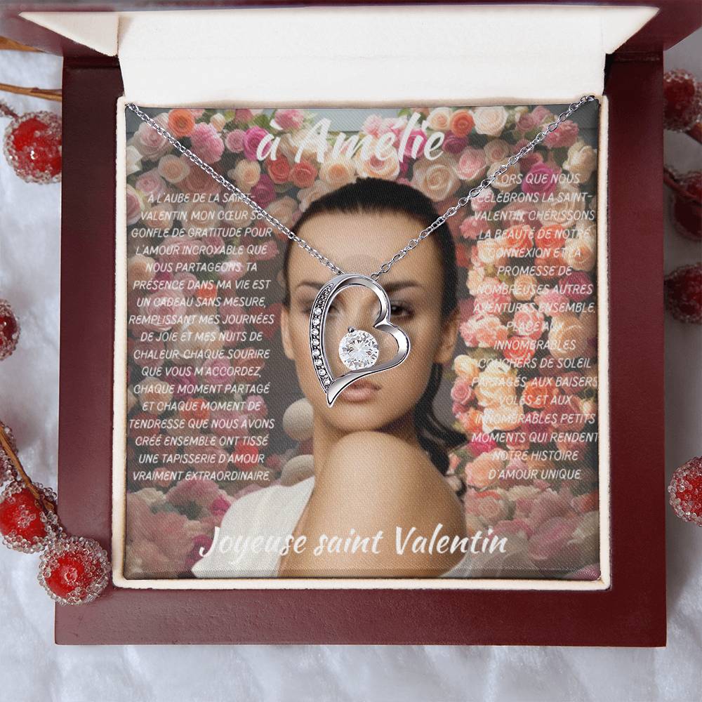 idee cadeau femme | carte de message personnalisée et collier