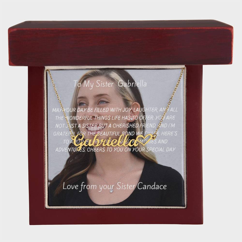 Tarjeta de mensaje personalizada, caja y collar premium