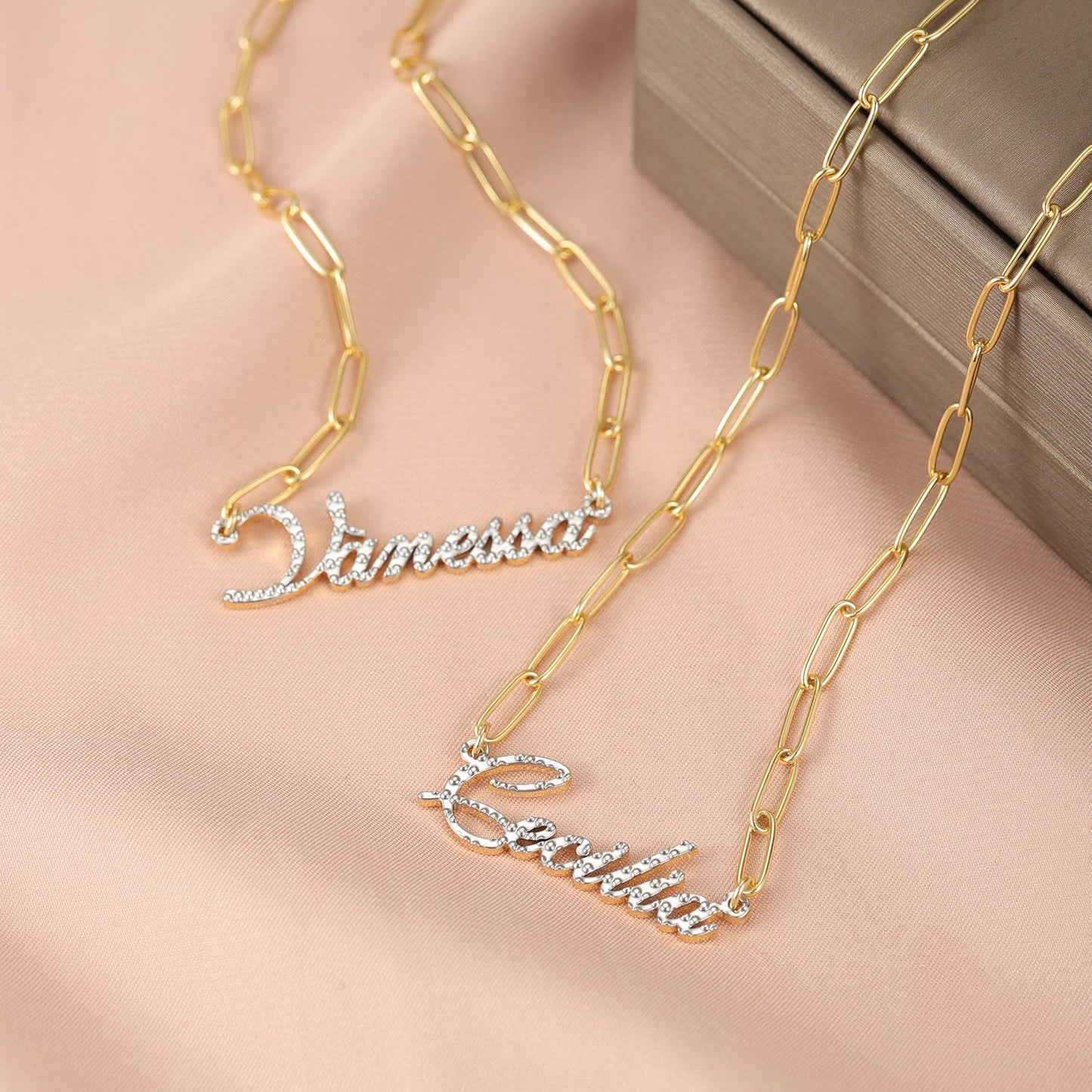 Custom Name Paperclip Necklace