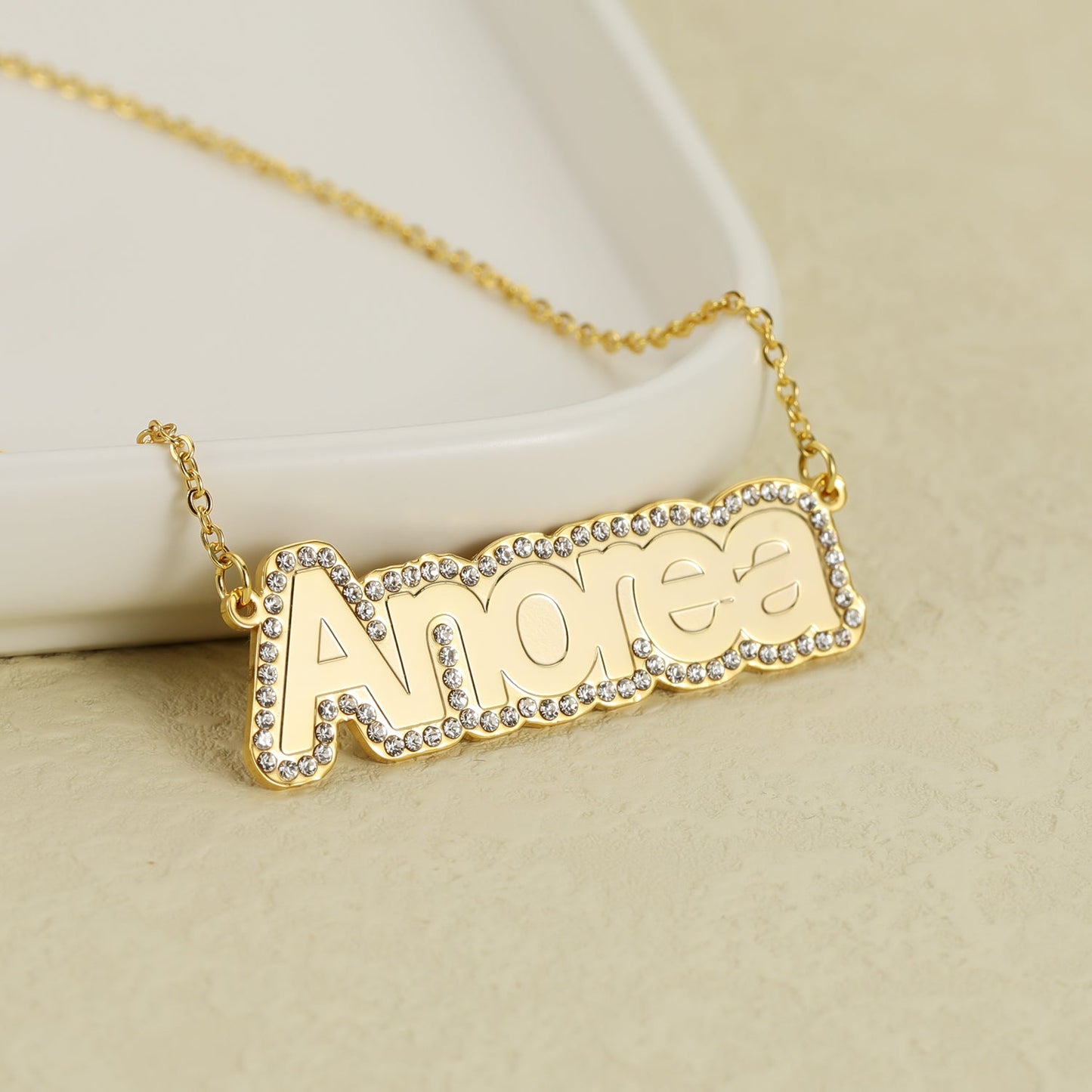 Custom Diamond Name Necklace