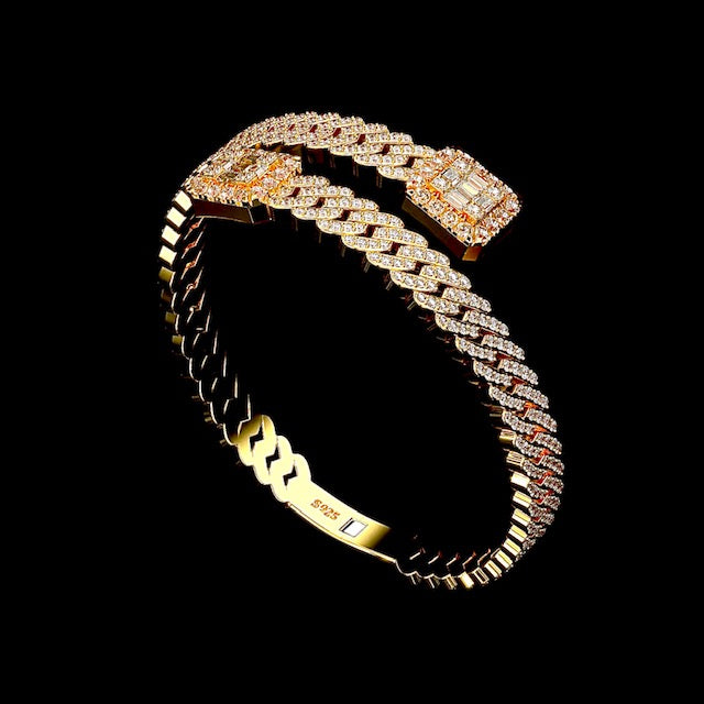 Exclusive Iced Cuban Bangle