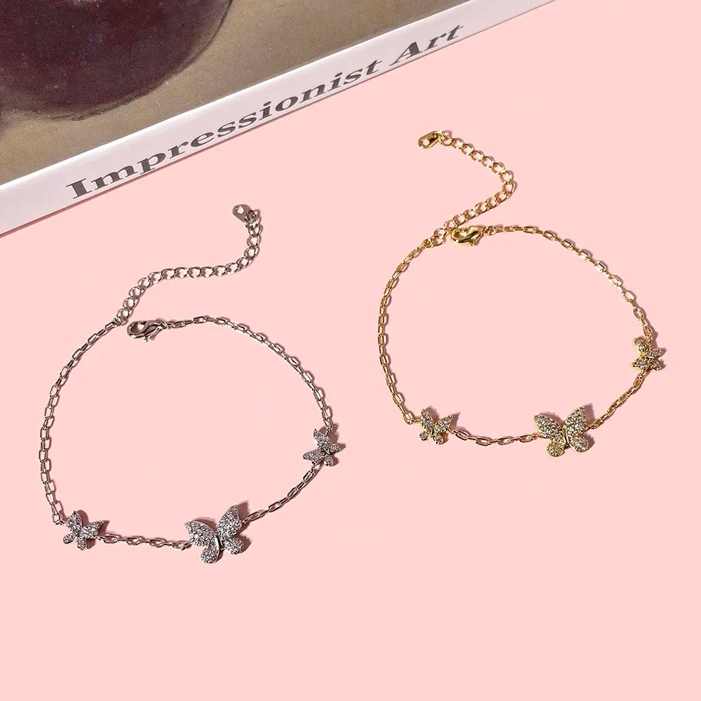 Butterfly Bracelet 925 Silver