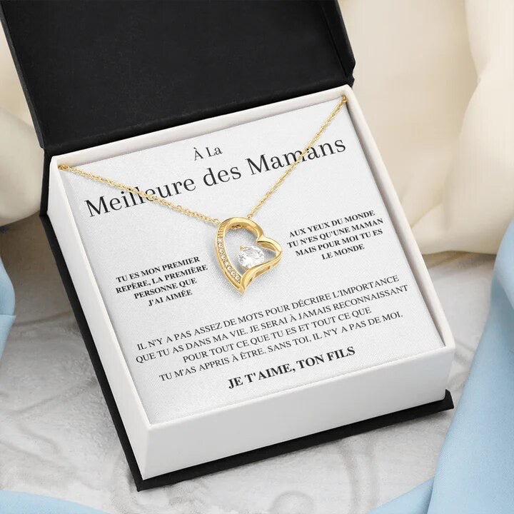 Collier Élégant 'Meilleure Maman' d'Amour