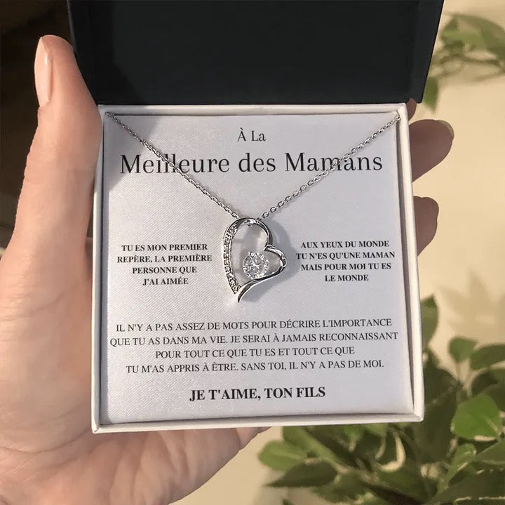 Collier Élégant 'Meilleure Maman' d'Amour