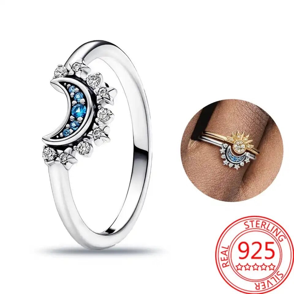 Himmlische Harmonie Sun & Moon Ring Set