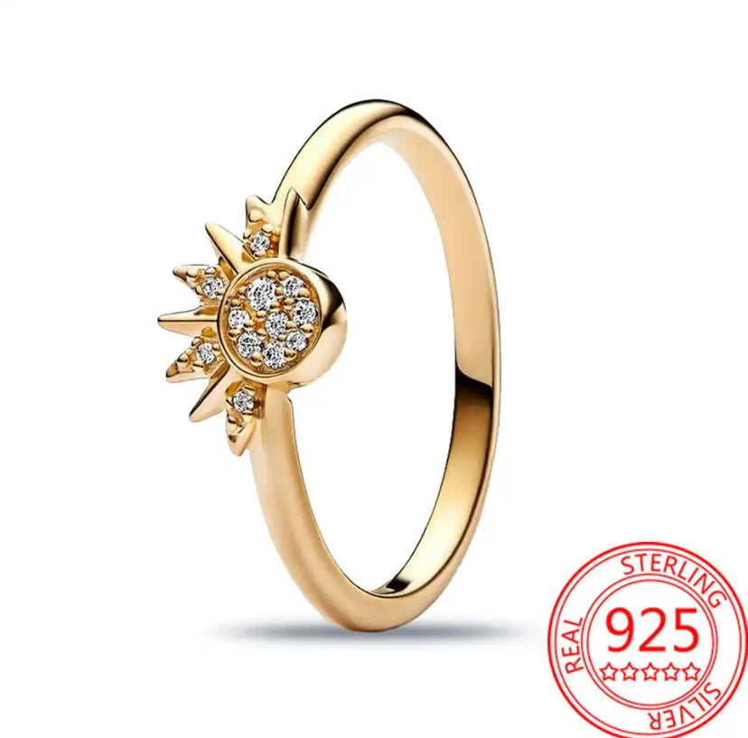 Himmlische Harmonie Sun & Moon Ring Set