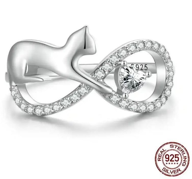 Infinite Love Cat Ring