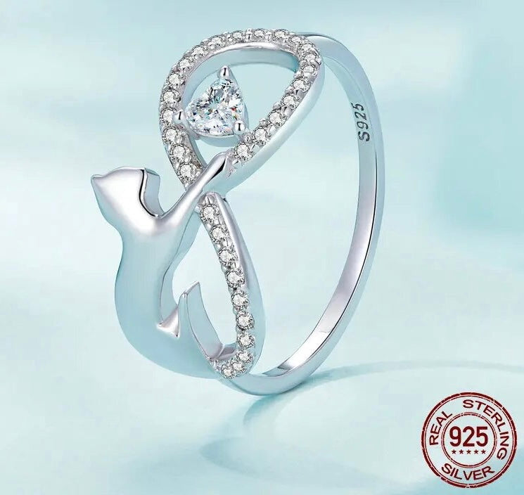 Infinite Love Cat Ring