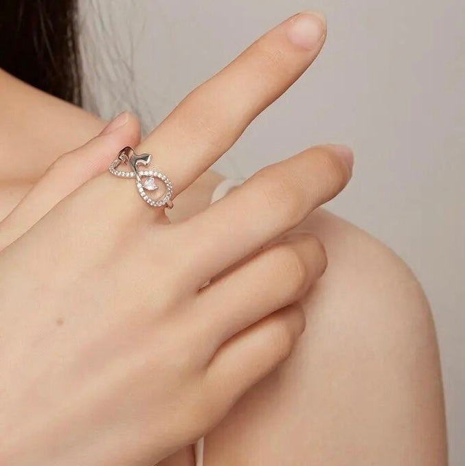 Infinite Love Cat Ring