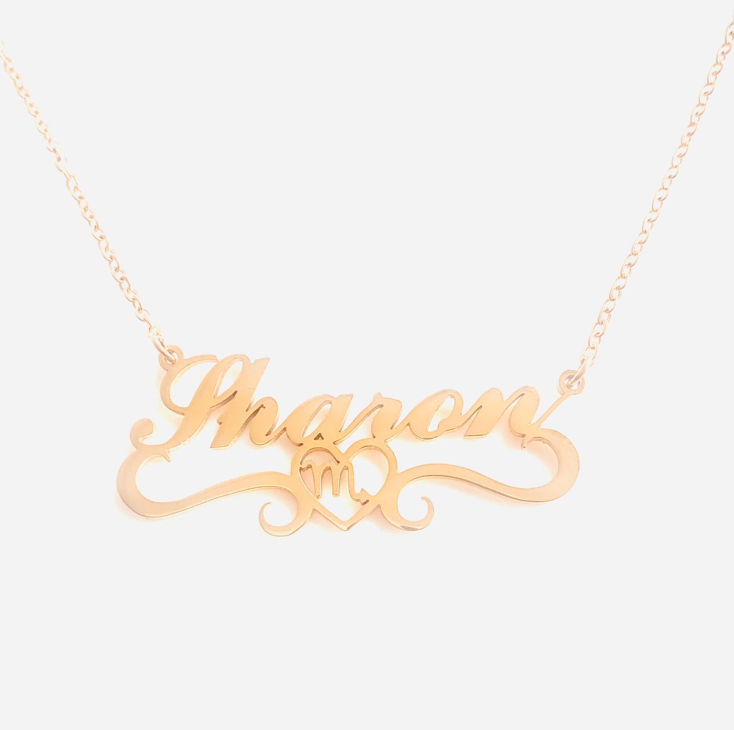 Exclusive Zodiac Symbol Name Necklaces