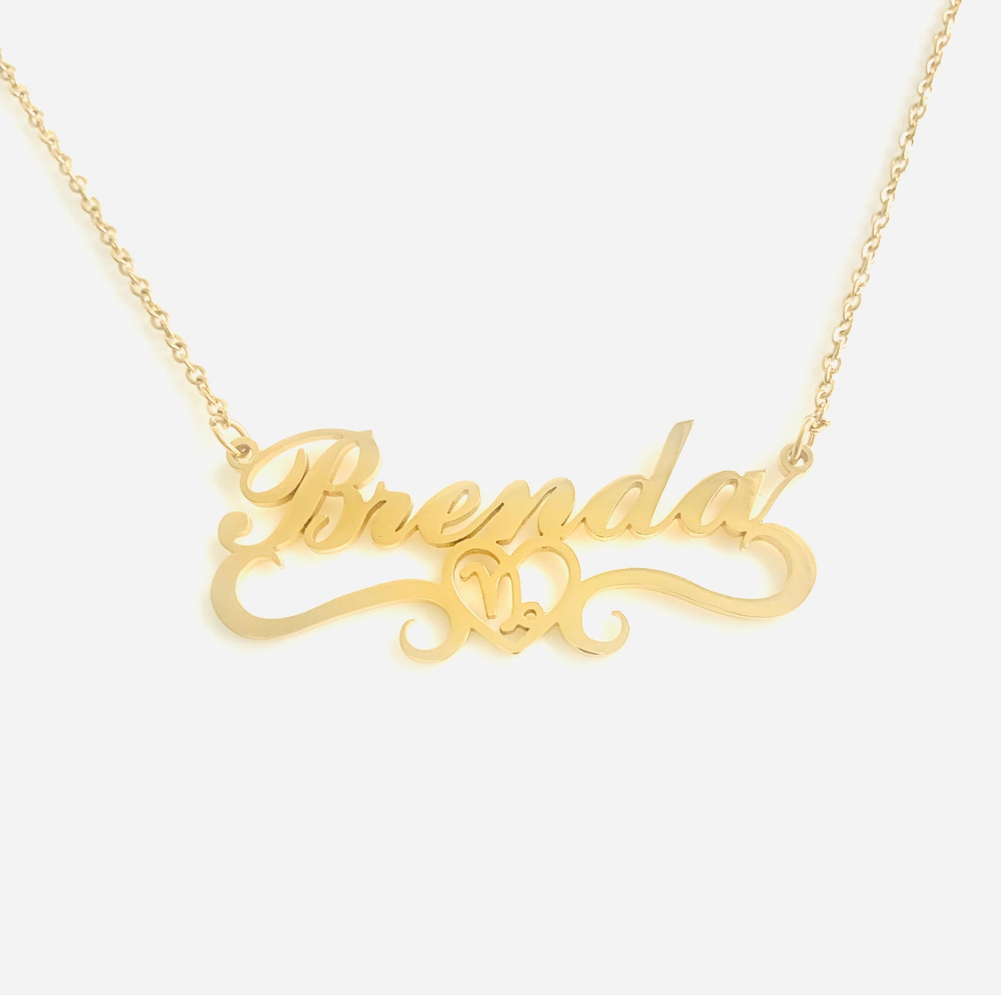 Exclusive Zodiac Symbol Name Necklaces