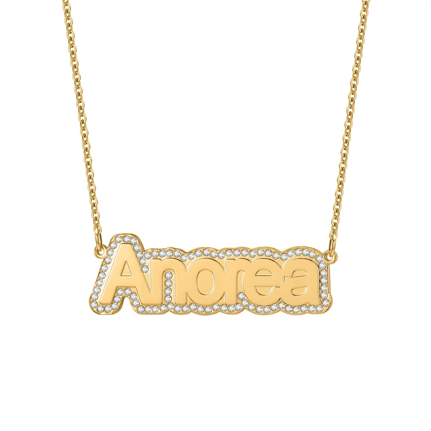 Custom Diamond Name Necklace