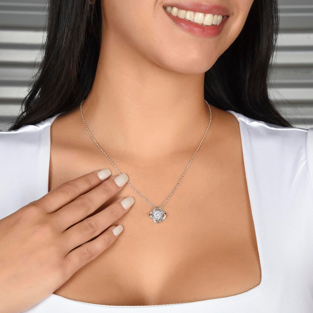 Collier noeud d'Amour Cadeau fête des mères