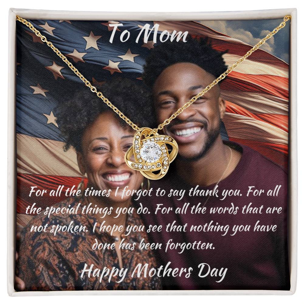 Mothers Day Personalized Message Card & Necklace