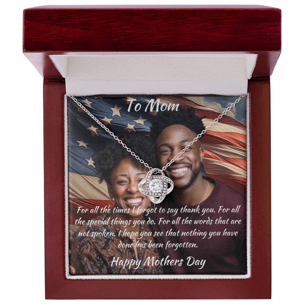 Mothers Day Personalized Message Card & Necklace