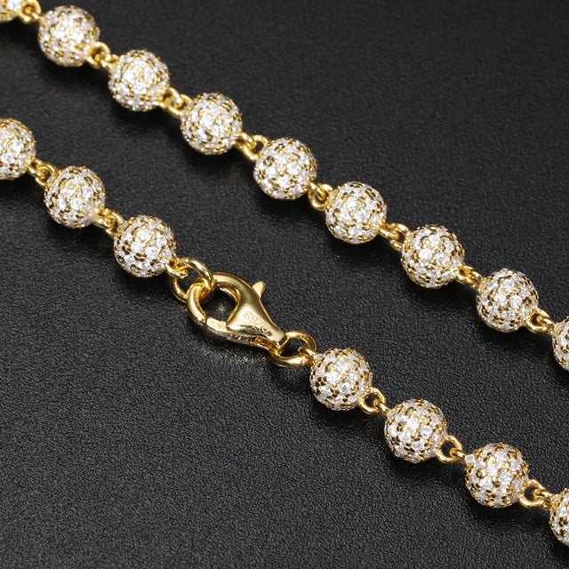 MOISSANITE BALL LINK BRACELET