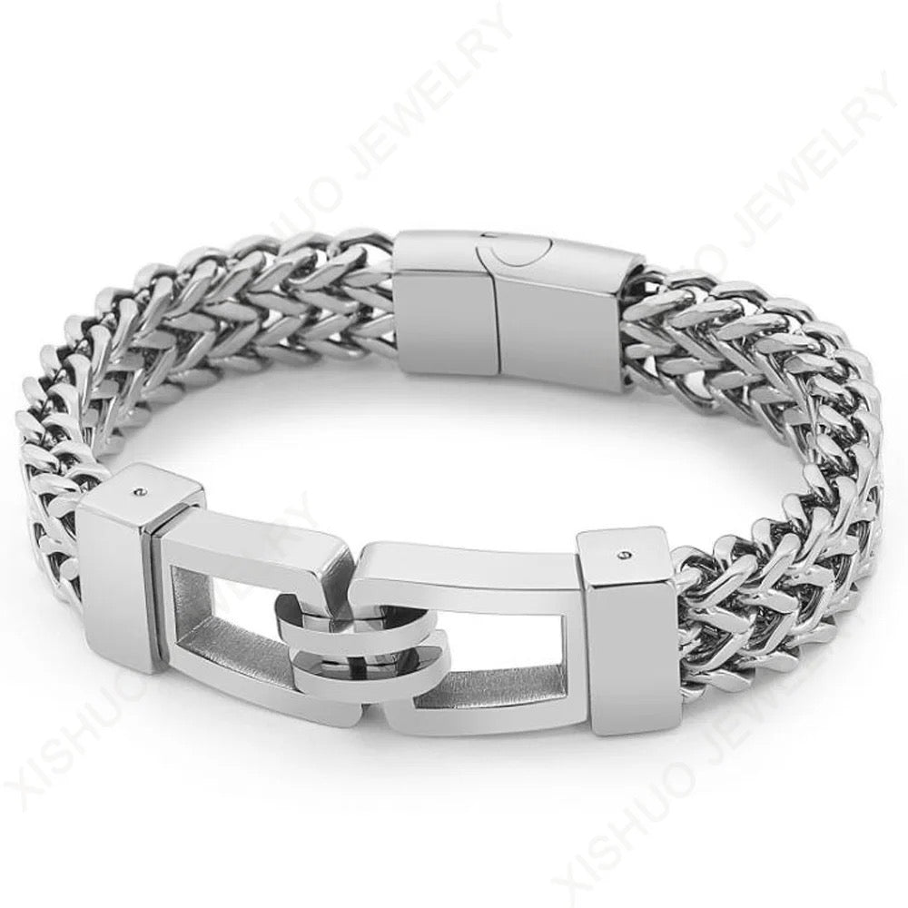 Brazalete exclusivo de enlaces noceptables para hombres personalizados