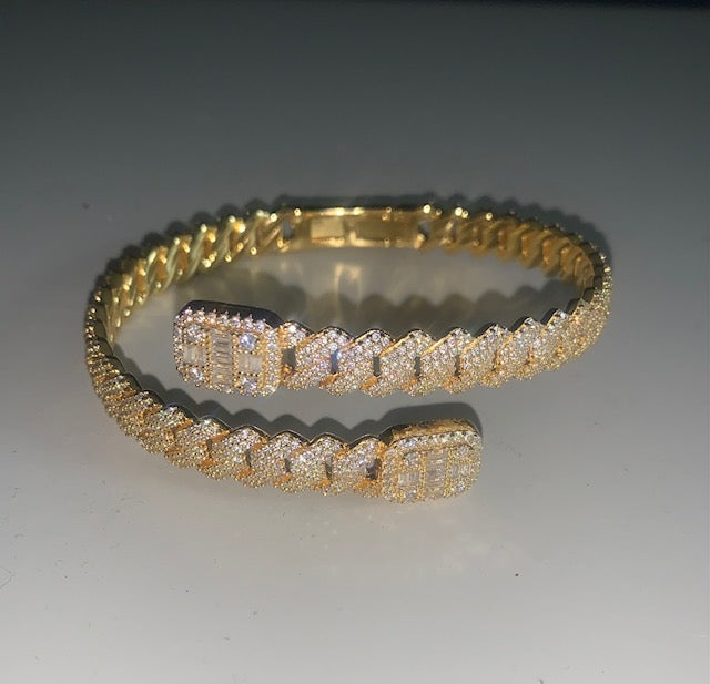 Exclusive Iced Cuban Bangle Bracelet