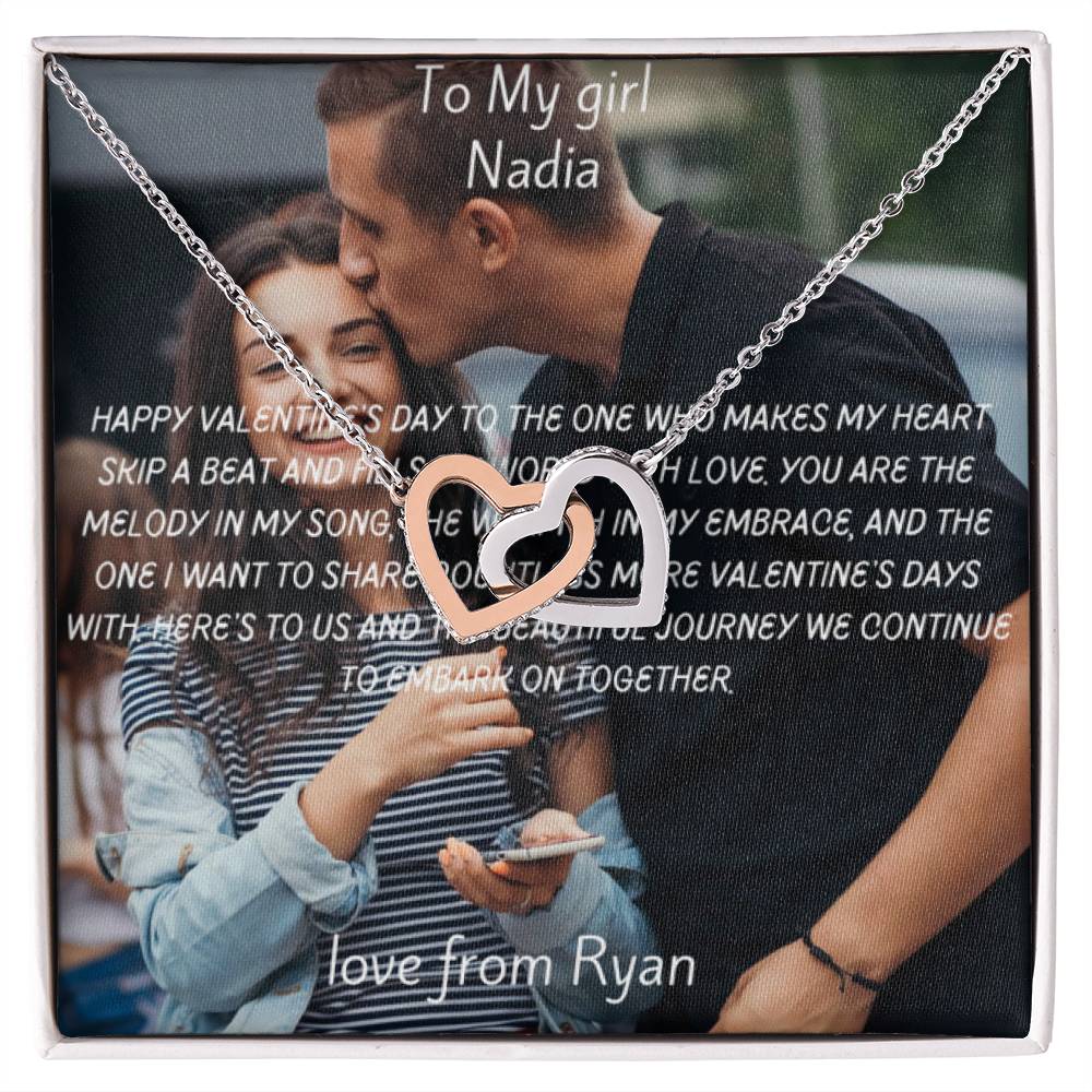 Custom Message Card, Box and Premium Necklace