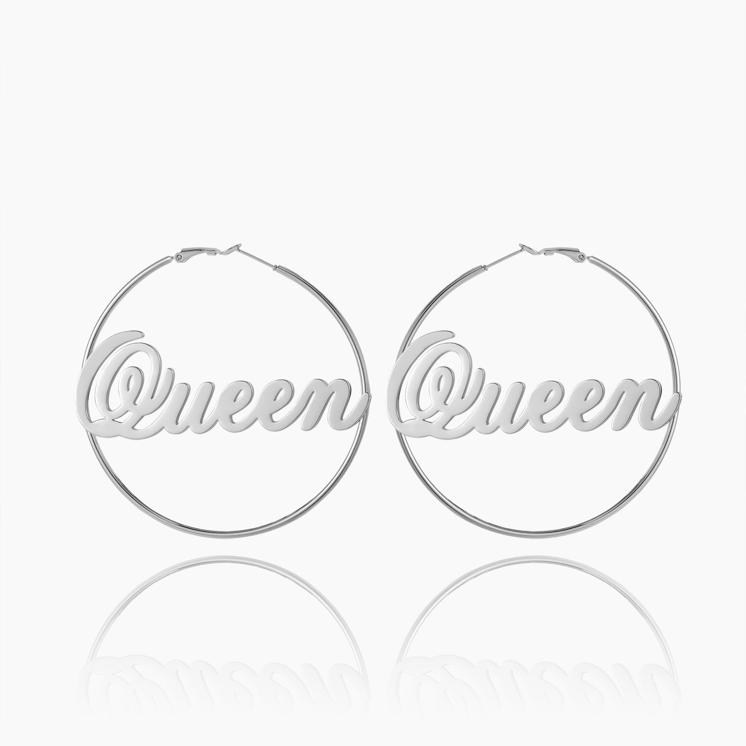 Script Name Hoop Earrings | Dorado Fashion