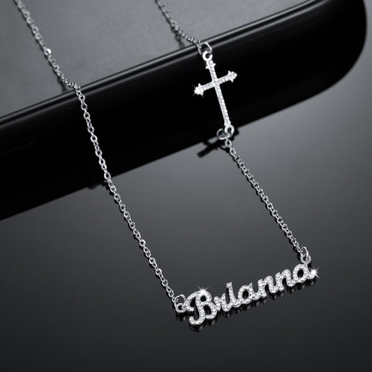 Cross Name Necklace