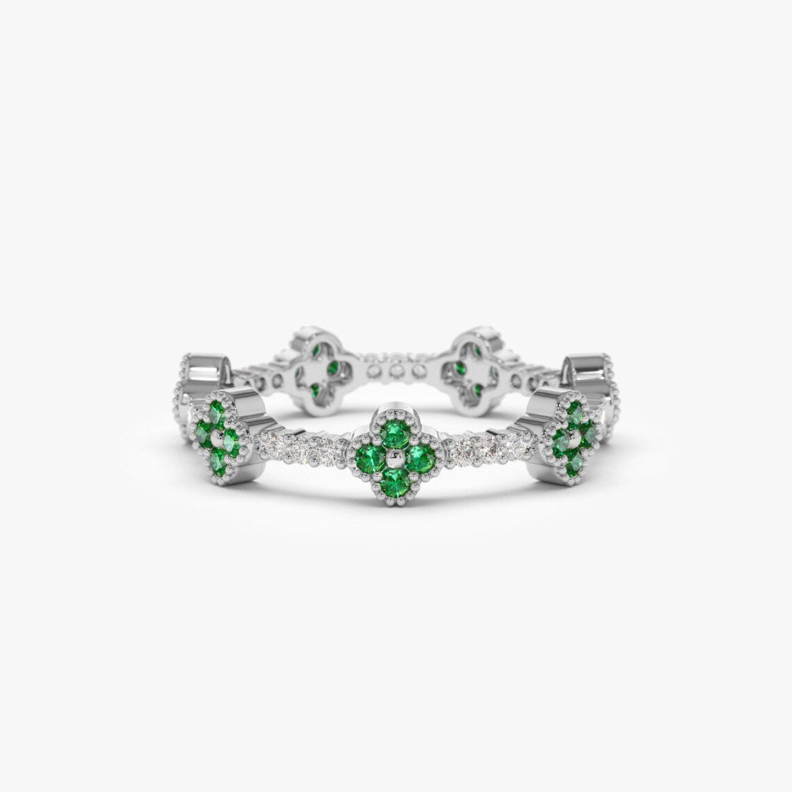 Clover Eternity Ring