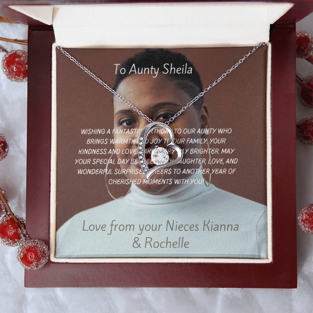 Custom Message Card, Box and Premium Necklace