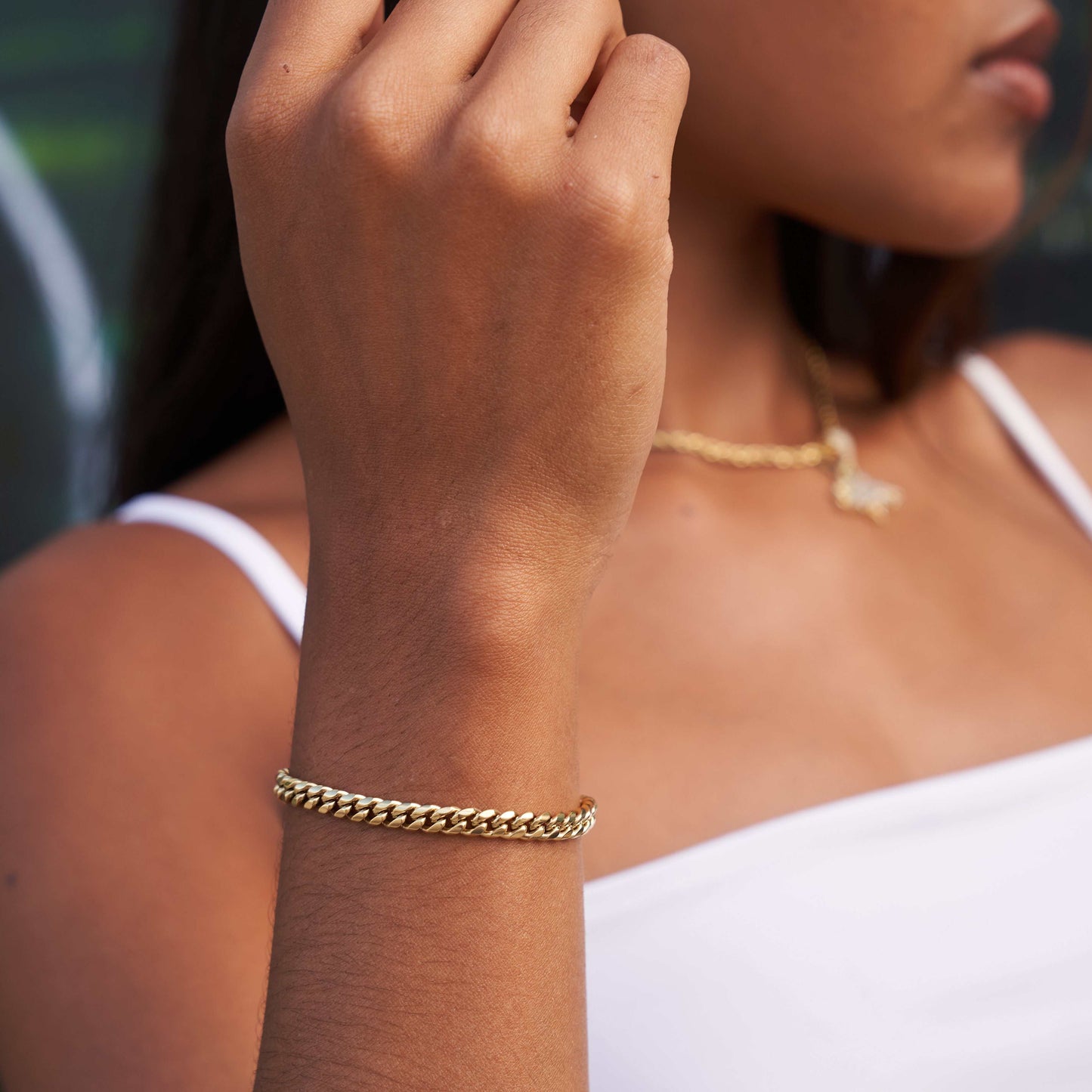 Cuban Link Bracelet in Yellow Gold - 5mm