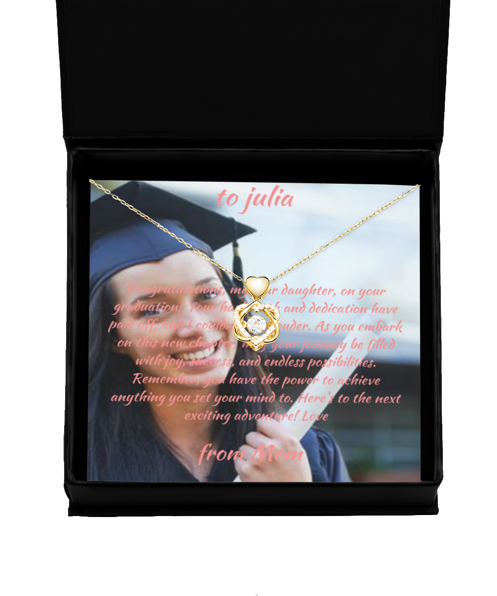 Graduation Gift | Custom Message Card and Necklace