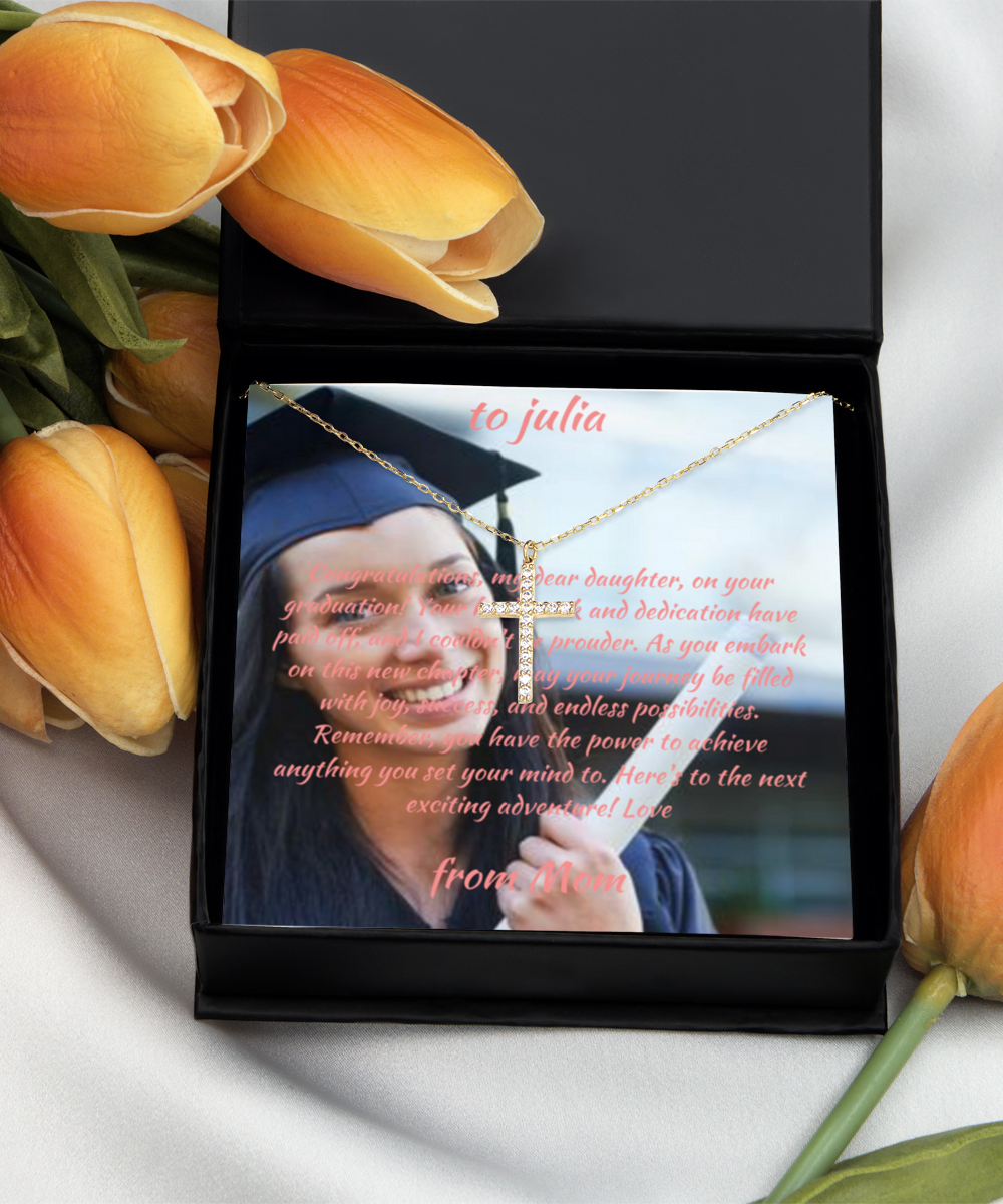 Graduation Gift | Custom Message Card and Necklace