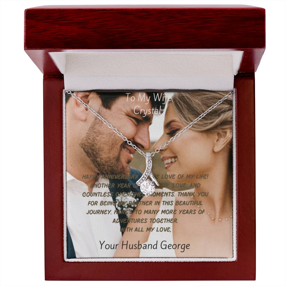 Custom Message Card, Box and Premium Necklace