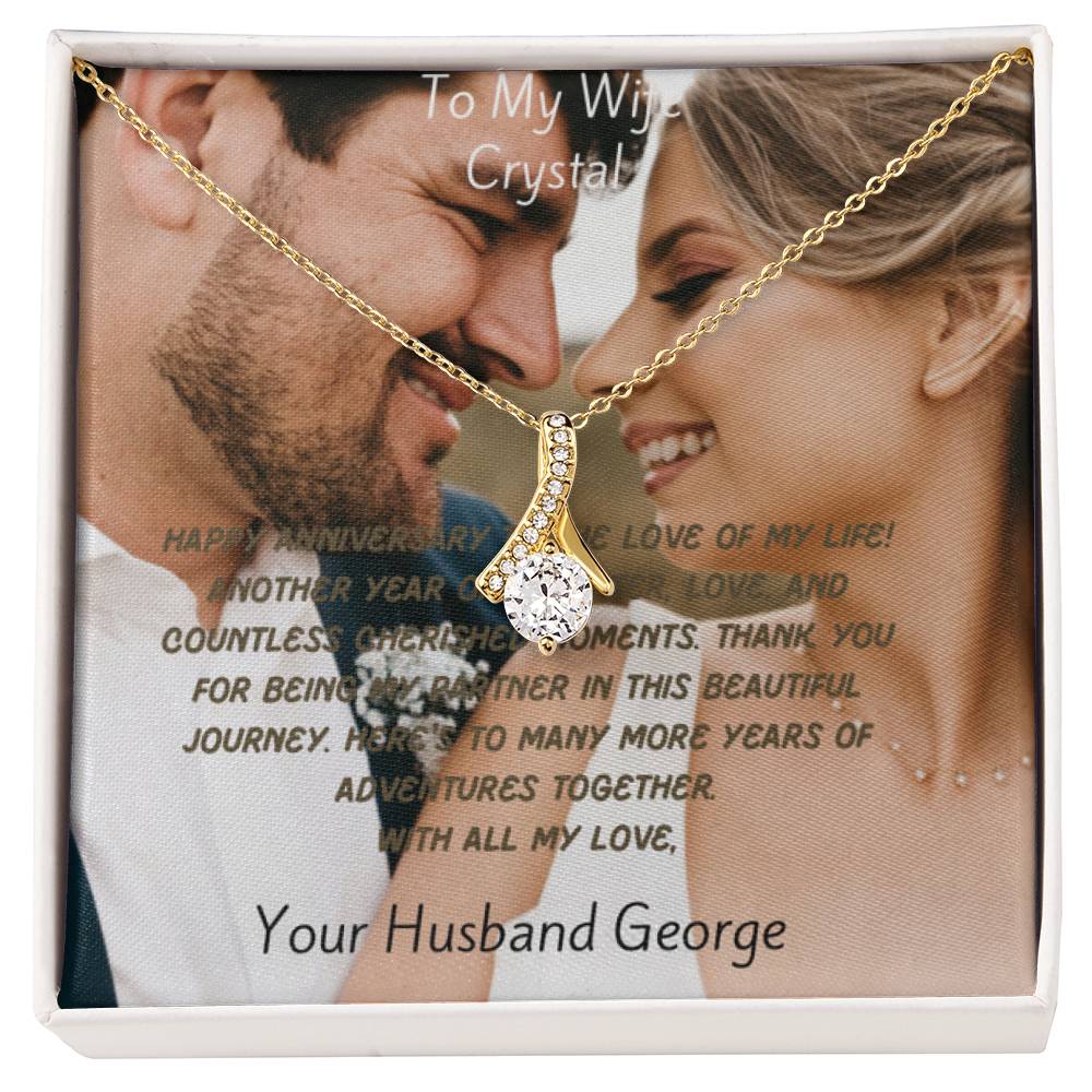 Custom Message Card, Box and Premium Necklace