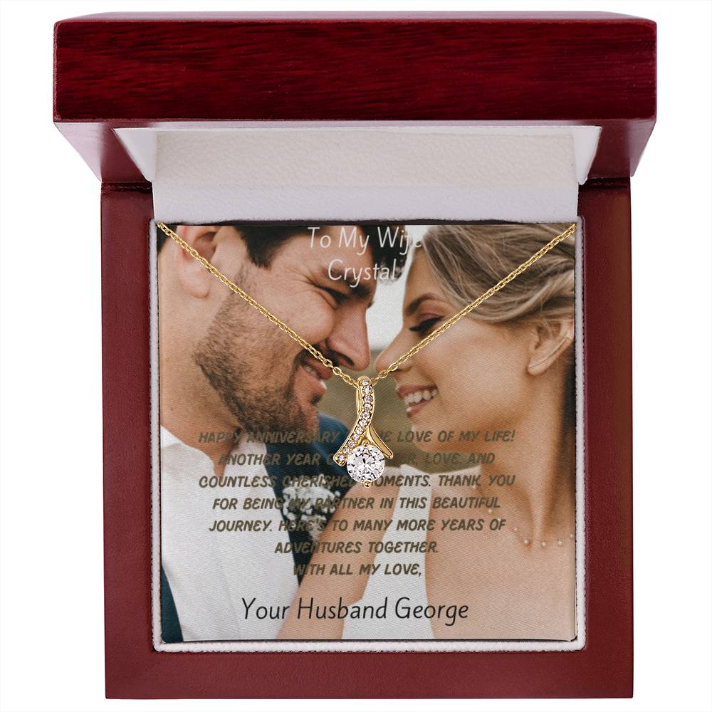 Custom Message Card, Box and Premium Necklace