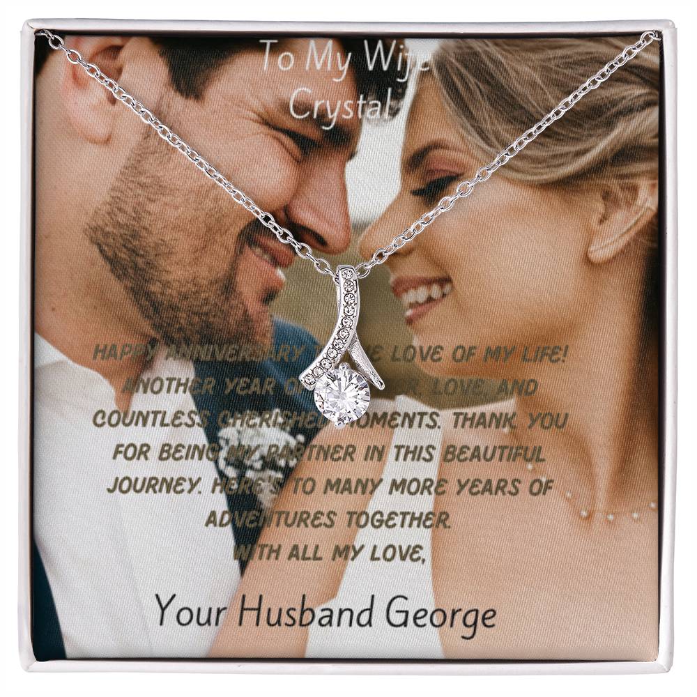 Custom Message Card, Box and Premium Necklace