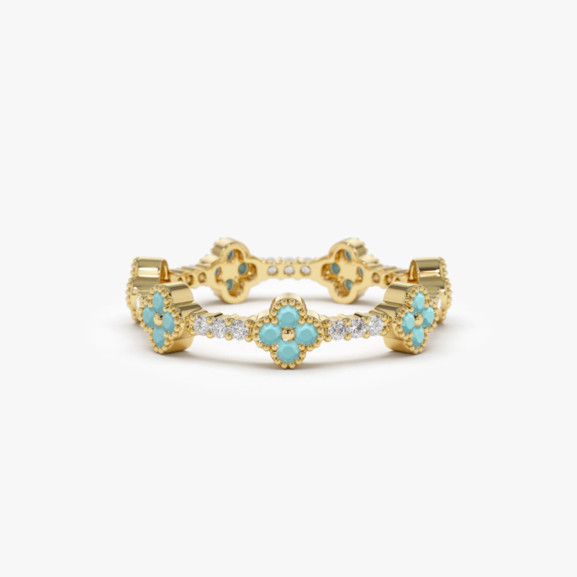 Clover Eternity Ring