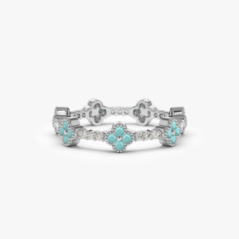 Clover Eternity Ring