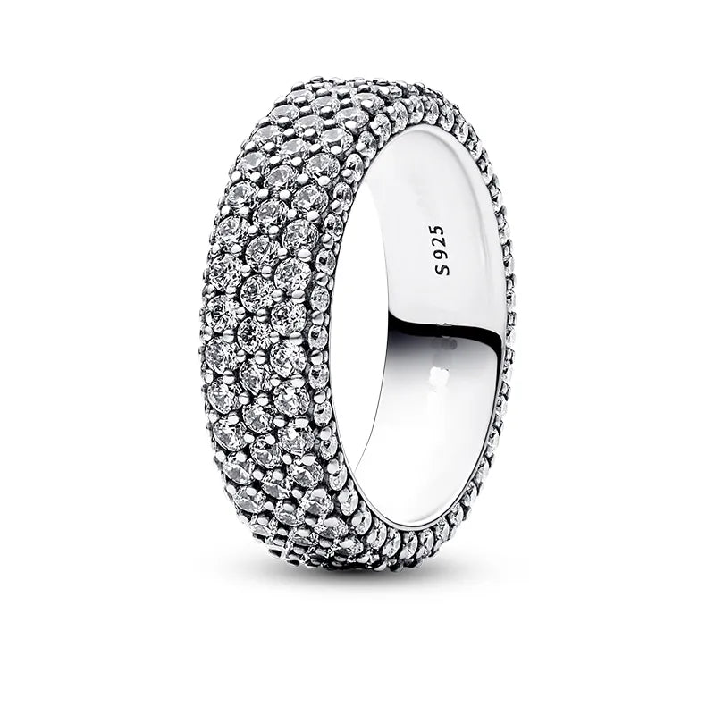 Glitzer -Sterling -Silber -Ring