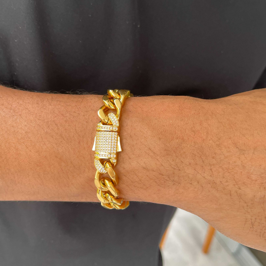 Miami cuban link bracelet | Gold