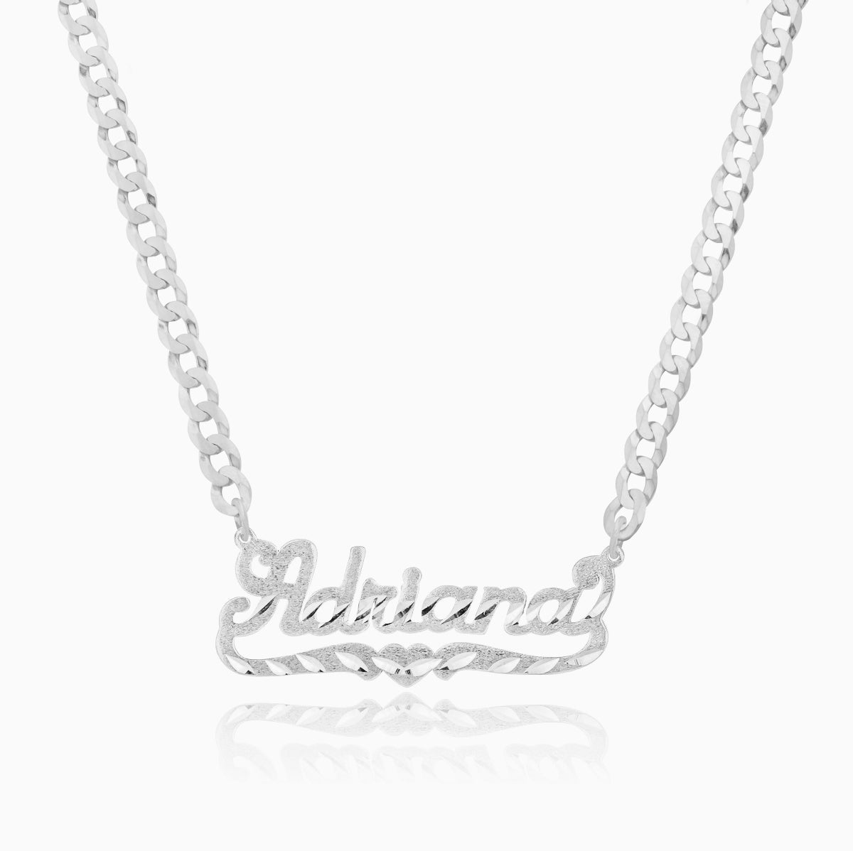 Kid's diamant gesneden naam ketting