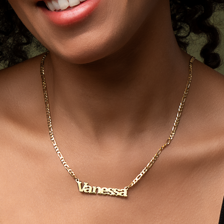 Kid's Times New Roman Name Necklace