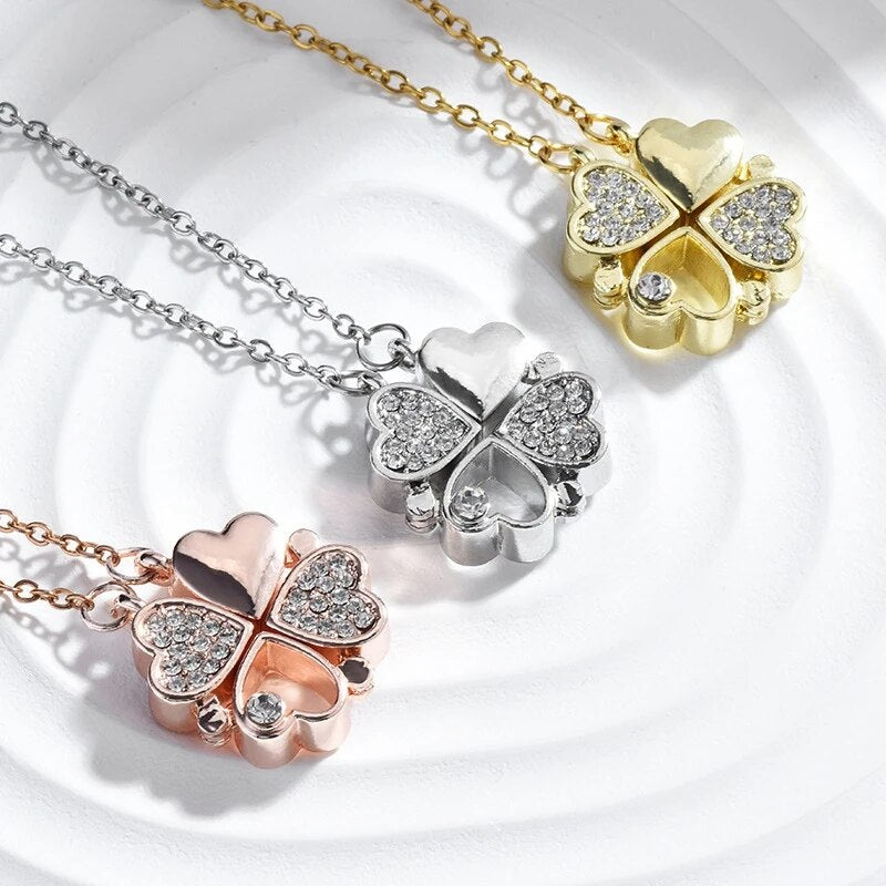 Blossom Heart Crystal Love Necklace