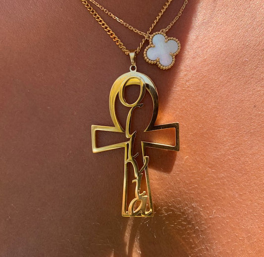 Colar de nome ANKH personalizado exclusivo