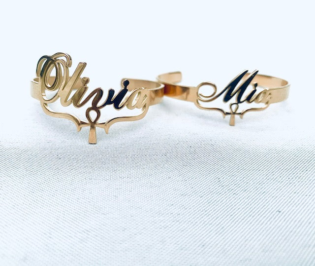 Exclusive Kids Personalised Ankh Bangle