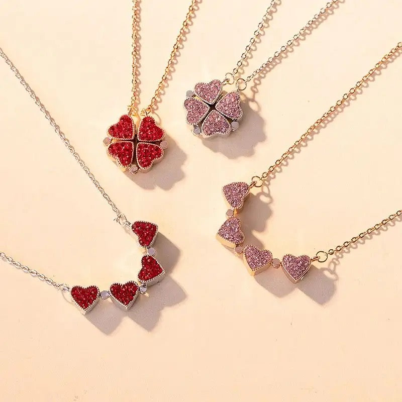 Enchanting Clover Love Charm Necklace