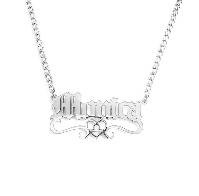 Exclusive Libra ♎ Heart Name Necklace.