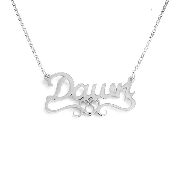 Tauro exclusivo♉Collar con nombre de corazón.